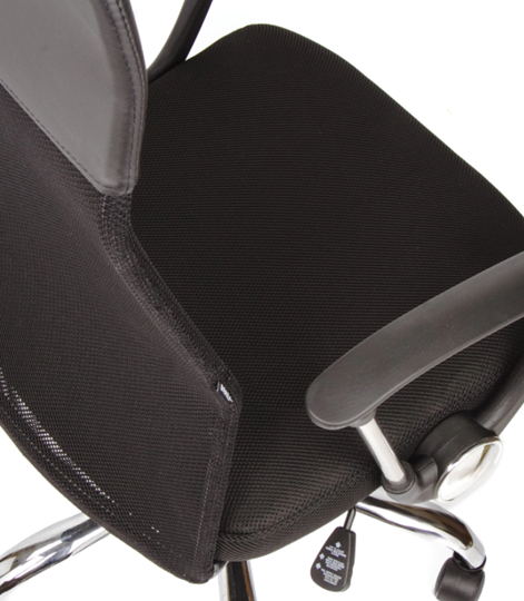 Офисное кресло Brabix Flash MG-302 (с подлокотниками, хром, черное) в Тюмени - изображение 7
