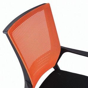 Компьютерное кресло Brabix Balance MG-320 (с подлокотниками, комбинированное черное/оранжевое) в Тюмени - предосмотр 3