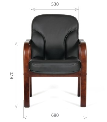 Офисное кресло CHAIRMAN 658 Натуральная кожа черный в Тюмени - изображение 1