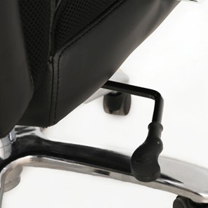 Кресло компьютерное Brabix Premium Bomer HD-007 (рециклированная кожа, хром, черное) 531939 в Тюмени - предосмотр 5