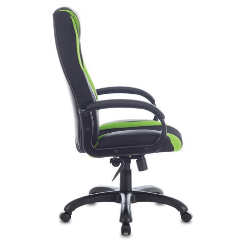 Компьютерное кресло Brabix Premium Rapid GM-102 (экокожа/ткань, черное/зеленое) в Заводоуковске - изображение 1
