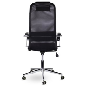 Офисное кресло Brabix Premium Pilot EX-610 CH (хром, ткань-сетка, черное) в Заводоуковске - предосмотр 4
