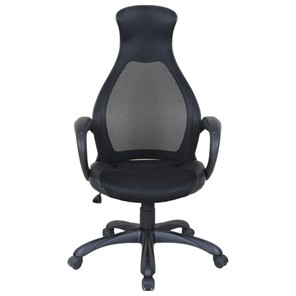 Кресло офисное Brabix Premium Genesis EX-517 (пластик черный, ткань/экокожа/сетка черная) в Тюмени - предосмотр 2
