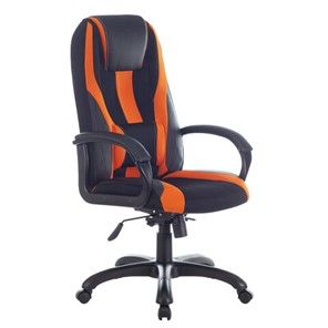 Компьютерное кресло Brabix Premium Rapid GM-102 (экокожа/ткань, черно/оранжевое) в Тюмени - предосмотр 3