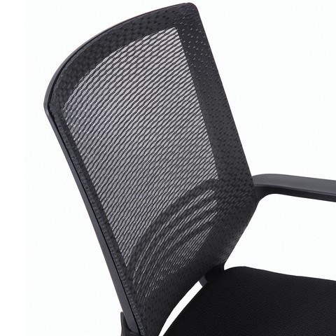 Офисное кресло Brabix Daily MG-317 (с подлокотниками, хром, черное) 531833 в Тюмени - изображение 3