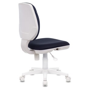 Офисное кресло Brabix Fancy MG-201W (без подлокотников, пластик белый, синие) в Заводоуковске - предосмотр 3