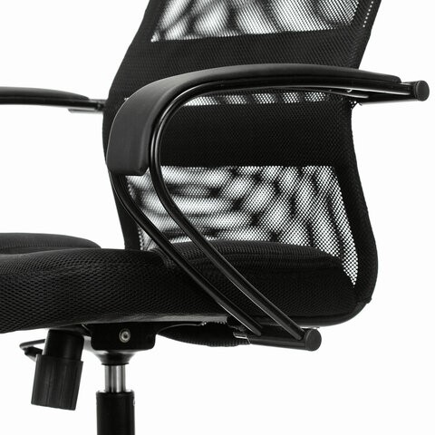 Кресло Brabix Premium Stalker EX-608 PL (ткань-сетка/кожзам, черное) 532090 в Тюмени - изображение 8