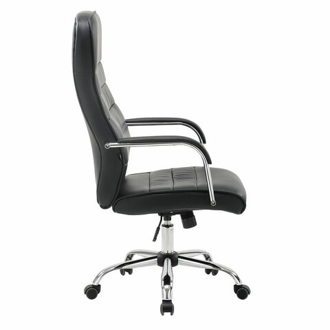 Компьютерное кресло Brabix Stark EX-547 (экокожа, хром, черное) 531948 в Тюмени - изображение 1