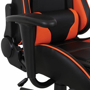 Офисное кресло Brabix GT Racer GM-100 (две подушки, экокожа, черное/оранжевое) в Тюмени - предосмотр 9
