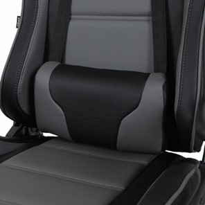 Кресло компьютерное Brabix GT Racer GM-100 (две подушки, экокожа, черное/серое) в Заводоуковске - предосмотр 7