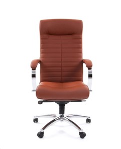 Кресло CHAIRMAN 480 Экокожа Terra 111 (коричневая) в Тюмени - предосмотр 1