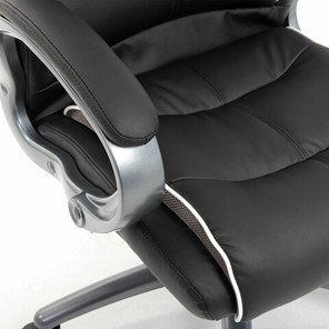 Кресло компьютерное Brabix Premium Strong HD-009 (экокожа черная, ткань серая) 531945 в Заводоуковске - предосмотр 8