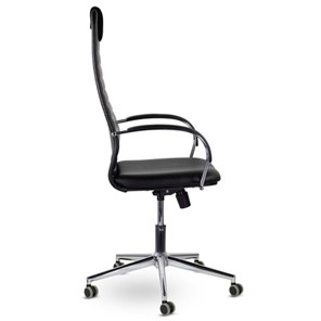 Офисное кресло Brabix Premium Pilot EX-610 CH (хром, кожзам, черное) 532418 в Тюмени - предосмотр 1