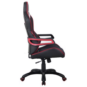 Офисное кресло Brabix Nitro GM-001 (ткань, экокожа, черное, вставки красные) в Заводоуковске - предосмотр 1