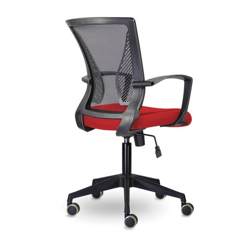 Офисное кресло Brabix Wings MG-309 (пластик черный, сетка, черное/красное) 532014 в Заводоуковске - изображение 2