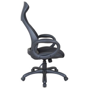 Кресло офисное Brabix Premium Genesis EX-517 (пластик черный, ткань/экокожа/сетка черная) в Заводоуковске - предосмотр 1