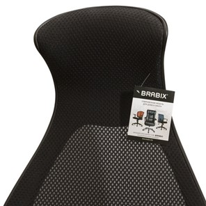 Кресло офисное Brabix Premium Genesis EX-517 (пластик черный, ткань/экокожа/сетка черная) в Тюмени - предосмотр 8