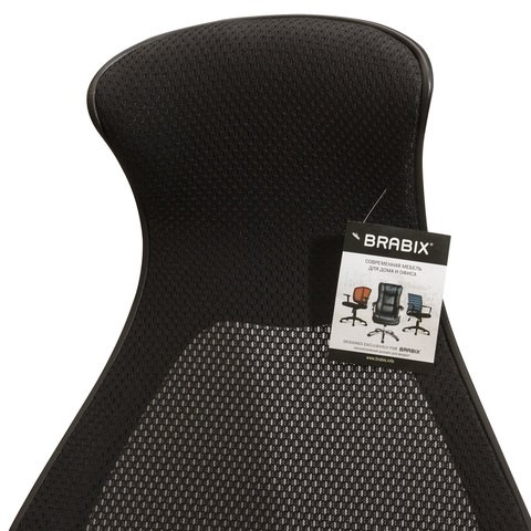 Кресло офисное Brabix Premium Genesis EX-517 (пластик черный, ткань/экокожа/сетка черная) в Заводоуковске - изображение 8