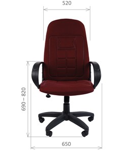 Кресло CHAIRMAN 727 ткань ст., цвет бордо в Заводоуковске - предосмотр 1