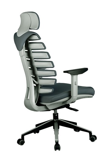 Компьютерное кресло Riva Chair SHARK (Серый/серый) в Тюмени - изображение 3