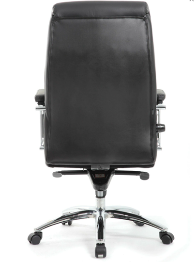Кресло компьютерное Brabix Premium Phaeton EX-502 (натуральная кожа, хром, черное) в Заводоуковске - изображение 3