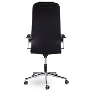 Офисное кресло Brabix Premium Pilot EX-610 CH (хром, кожзам, черное) 532418 в Тюмени - предосмотр 4