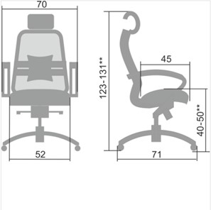 Офисное кресло Samurai S-2.04, синий в Тюмени - предосмотр 4