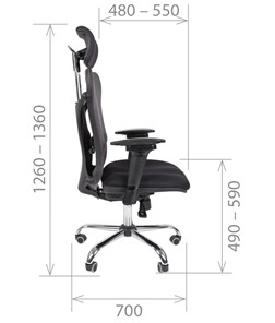 Офисное кресло CHAIRMAN 769, ткань TW 11, цвет черный в Тюмени - предосмотр 2