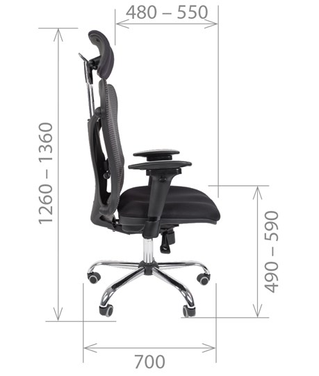 Офисное кресло CHAIRMAN 769, ткань TW 11, цвет черный в Тюмени - изображение 2