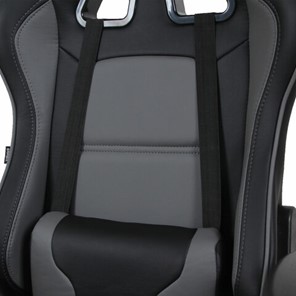 Кресло компьютерное Brabix GT Racer GM-100 (две подушки, экокожа, черное/серое) в Тюмени - предосмотр 6