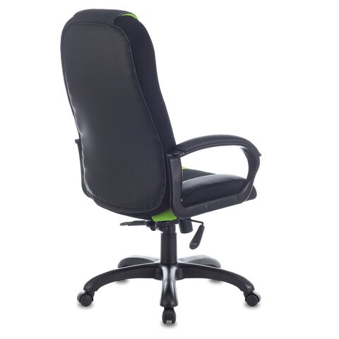 Компьютерное кресло Brabix Premium Rapid GM-102 (экокожа/ткань, черное/зеленое) в Заводоуковске - изображение 2