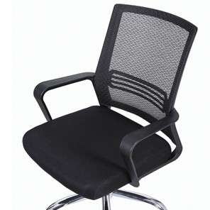 Офисное кресло Brabix Daily MG-317 (с подлокотниками, хром, черное) в Заводоуковске - предосмотр 5