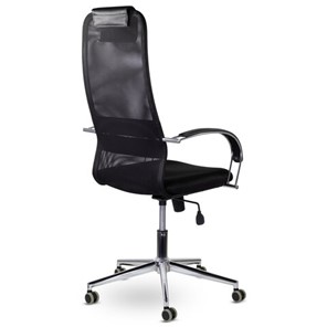Офисное кресло Brabix Premium Pilot EX-610 CH (хром, ткань-сетка, черное) 532417 в Тюмени - предосмотр 3