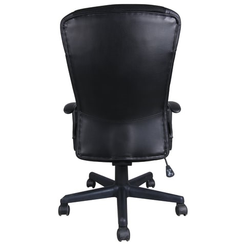 Компьютерное кресло Brabix Optima MG-370 (с подлокотниками, экокожа/ткань, черное) 531580 в Заводоуковске - изображение 2