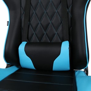 Кресло Brabix GT Master GM-110 (две подушки, экокожа, черное/голубое) 531928 в Заводоуковске - предосмотр 7