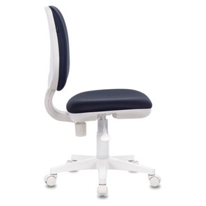 Офисное кресло Brabix Fancy MG-201W (без подлокотников, пластик белый, синие) в Тюмени - предосмотр 2