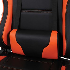 Офисное кресло Brabix GT Racer GM-100 (две подушки, экокожа, черное/оранжевое) в Тюмени - предосмотр 7