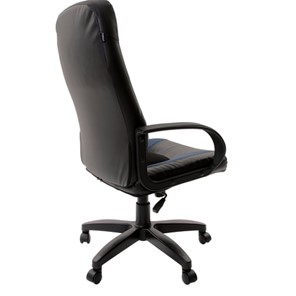 Кресло офисное Brabix Strike EX-525 (экокожа черная/синяя, ткань серая, TW) в Заводоуковске - предосмотр 2