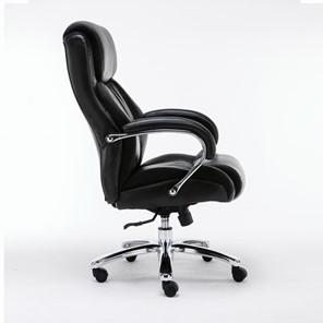 Кресло Brabix Premium Status HD-003 (рециклированная кожа, хром, черное) 531821 в Тюмени - предосмотр 1