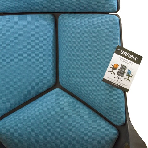 Кресло компьютерное Brabix Premium Prime EX-515 (ткань, голубое) в Тюмени - изображение 5