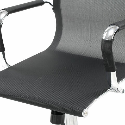 Кресло Brabix Line EX-530 (хром, сетка, черное) в Тюмени - изображение 7