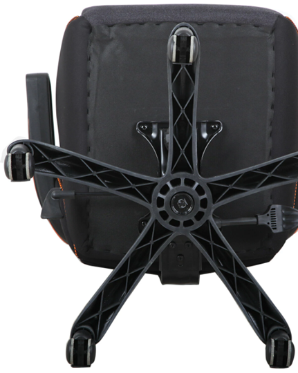 Офисное кресло Brabix Techno Pro GM-003 (ткань, черное/серое, вставки оранжевые) в Тюмени - изображение 5