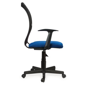 Офисное кресло Brabix Spring MG-307 (с подлокотниками, комбинированное синее/черное TW) в Заводоуковске - предосмотр 1