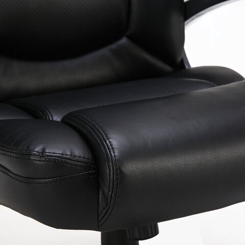 Кресло офисное Brabix Premium Favorite EX-577 (пружинный блок, рециклированная кожа, черное) 531934 в Тюмени - изображение 8