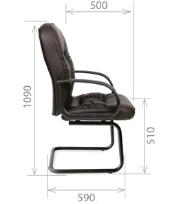 Офисное кресло CHAIRMAN 416V экокожа черная в Заводоуковске - предосмотр 2