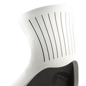 Кресло компьютерное Brabix Premium Genesis EX-517 (пластик белый, ткань/экокожа/сетка черная) в Заводоуковске - предосмотр 7