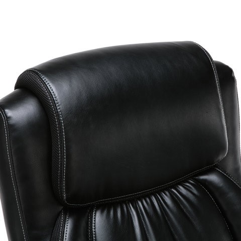 Кресло Brabix Premium Status HD-003 (рециклированная кожа, хром, черное) 531821 в Тюмени - изображение 5