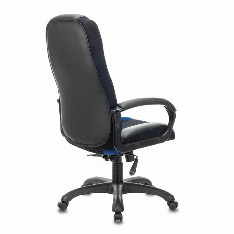 Компьютерное кресло Brabix Premium Rapid GM-102 (экокожа/ткань, черное/синее) в Тюмени - изображение 2
