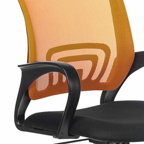 Кресло компьютерное Brabix Fly MG-396 (с подлокотниками, сетка, оранжевое/черное) в Заводоуковске - предосмотр 4