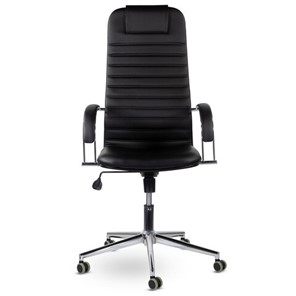 Офисное кресло Brabix Premium Pilot EX-610 CH (хром, кожзам, черное) в Заводоуковске - предосмотр 2